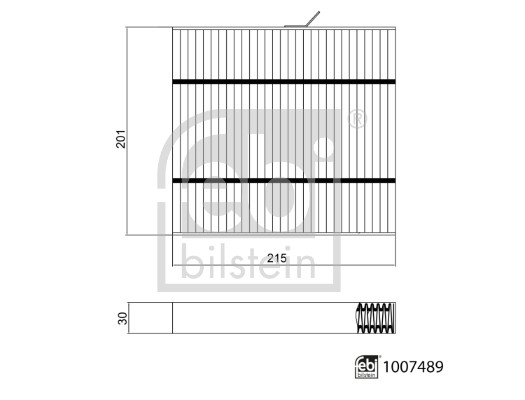 FEBI BILSTEIN Kabineluftfilter 1007489 for GEELY