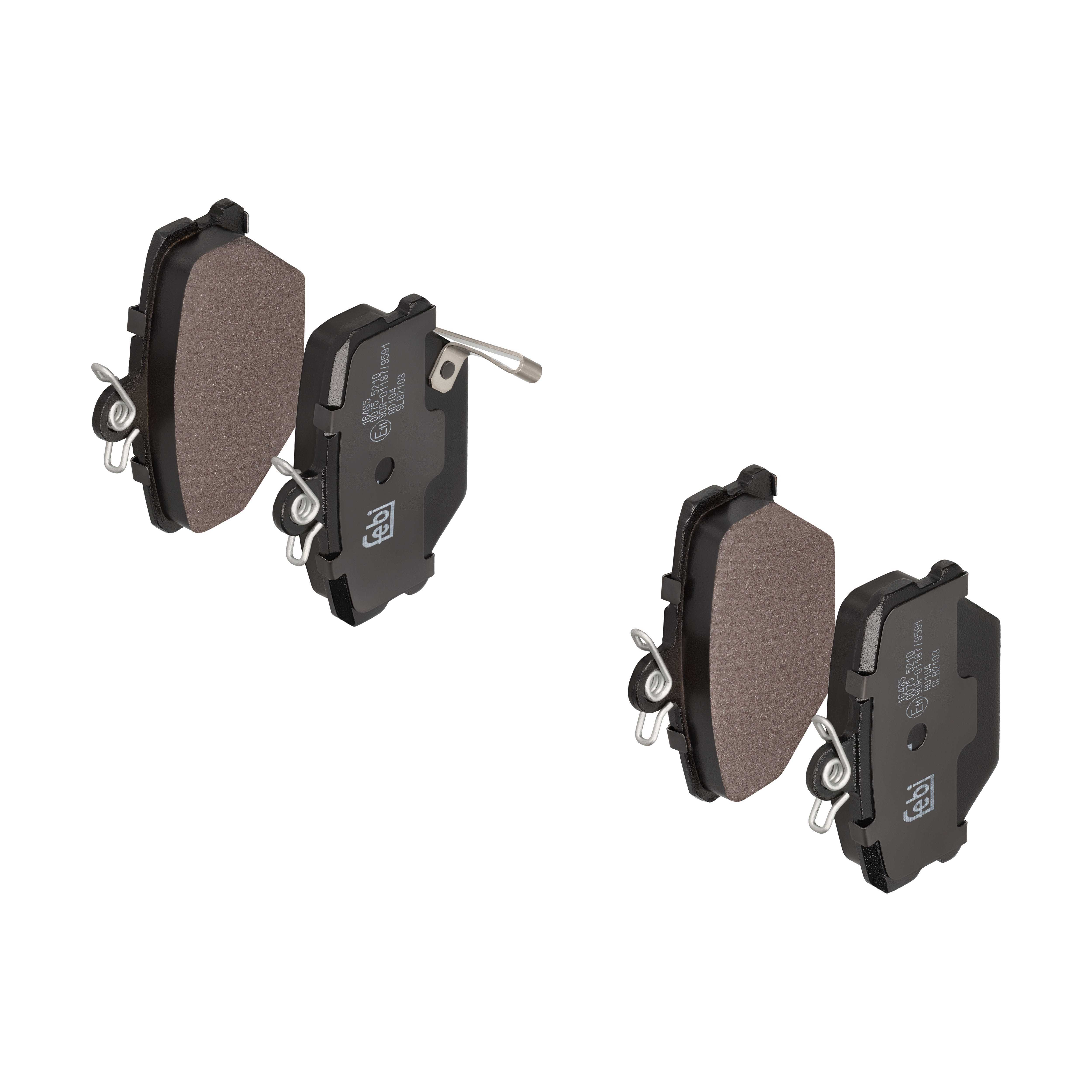 FEBI BILSTEIN Bremseklodser 16485 foraksel for SMART