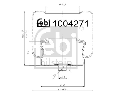 FEBI BILSTEIN 1004271 bagaksel for VOLVO