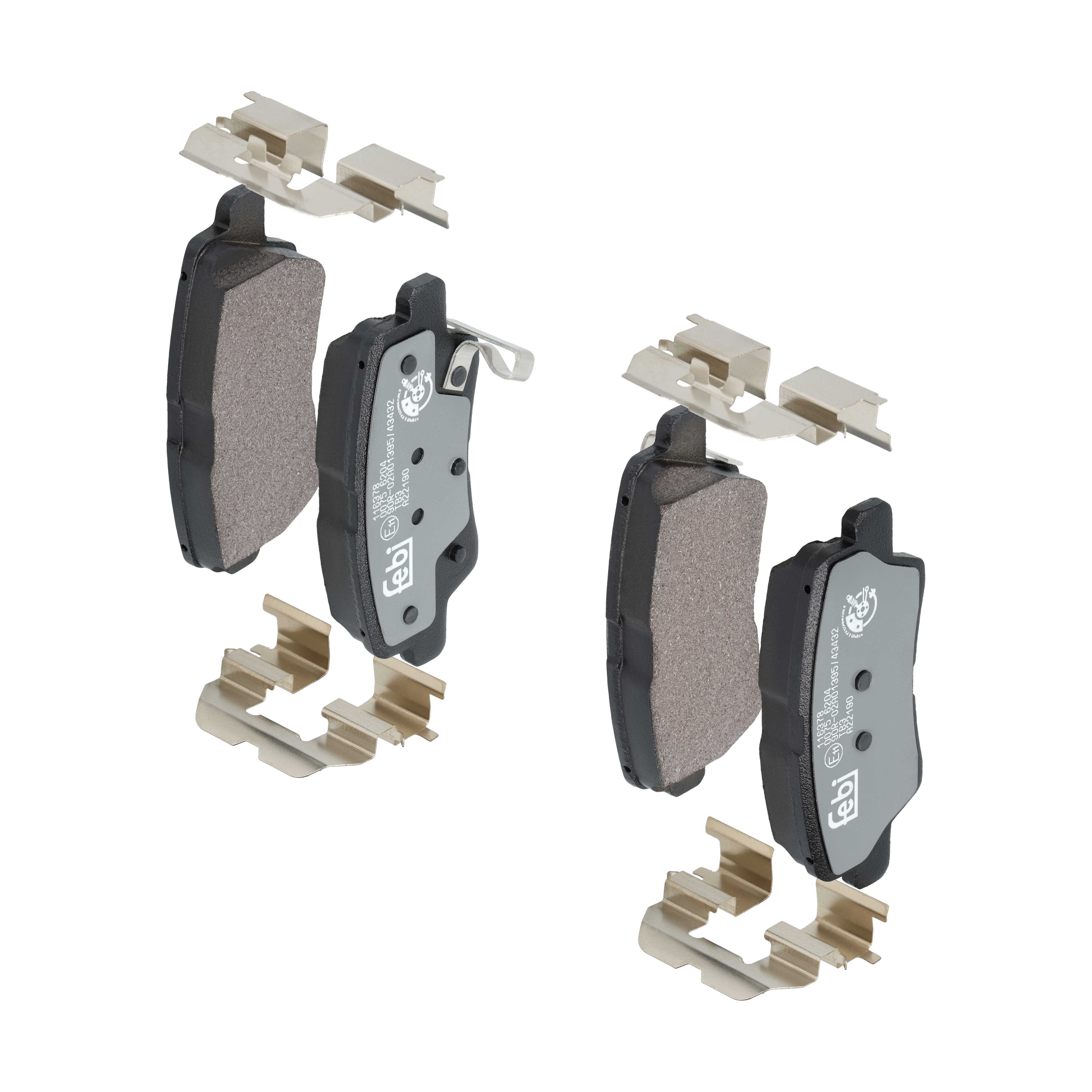 FEBI BILSTEIN Bremseklodser 116378 bagaksel for HYUNDAI KIA