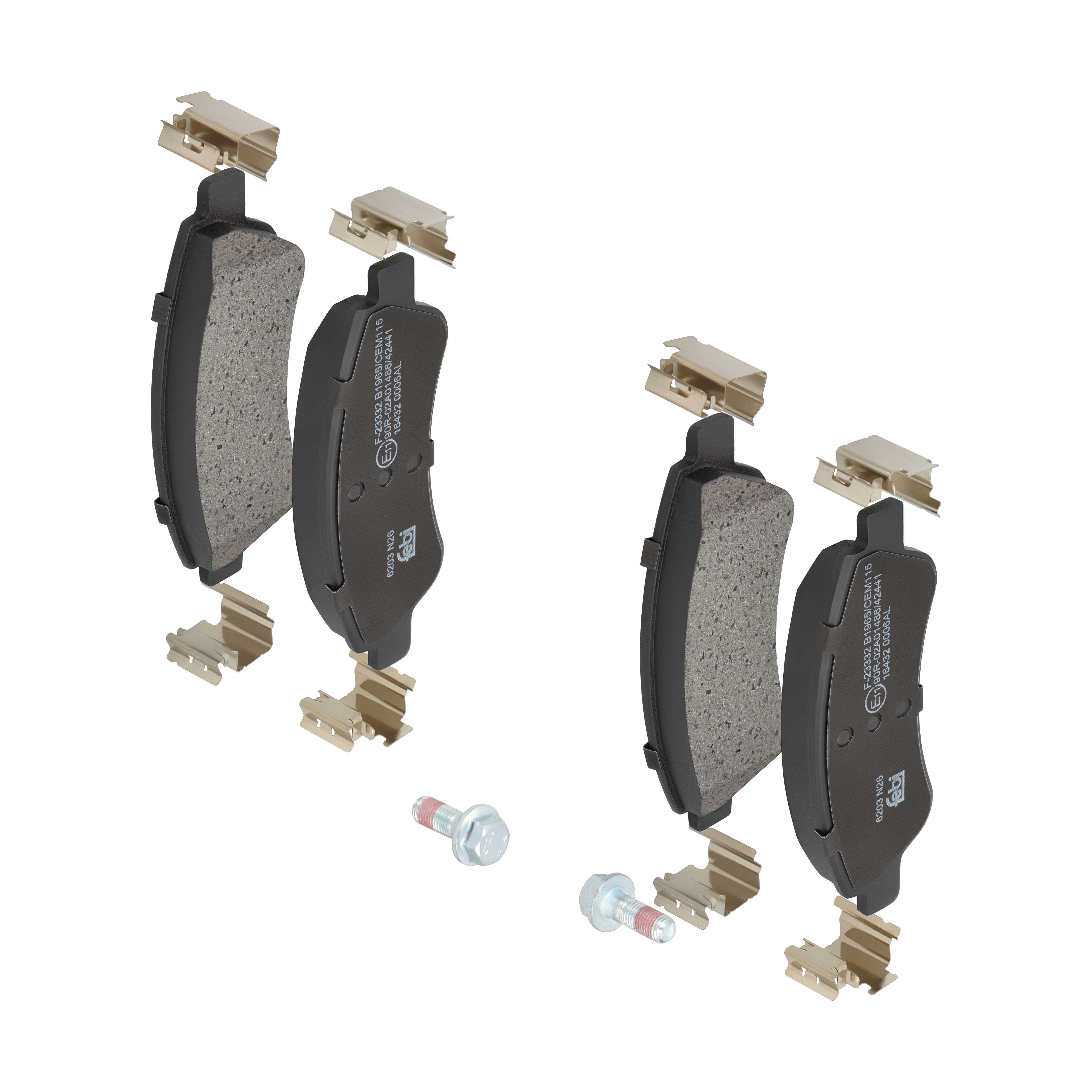 FEBI BILSTEIN Bremseklodser 16432 foraksel for CITROËN PEUGEOT OPEL DS VAUXHALL
