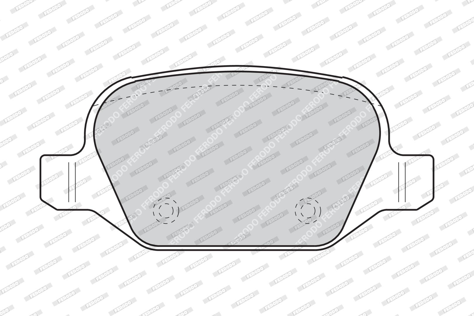 FERODO Bremseklodser fdb1349 for LANCIA FIAT ALFA ROMEO