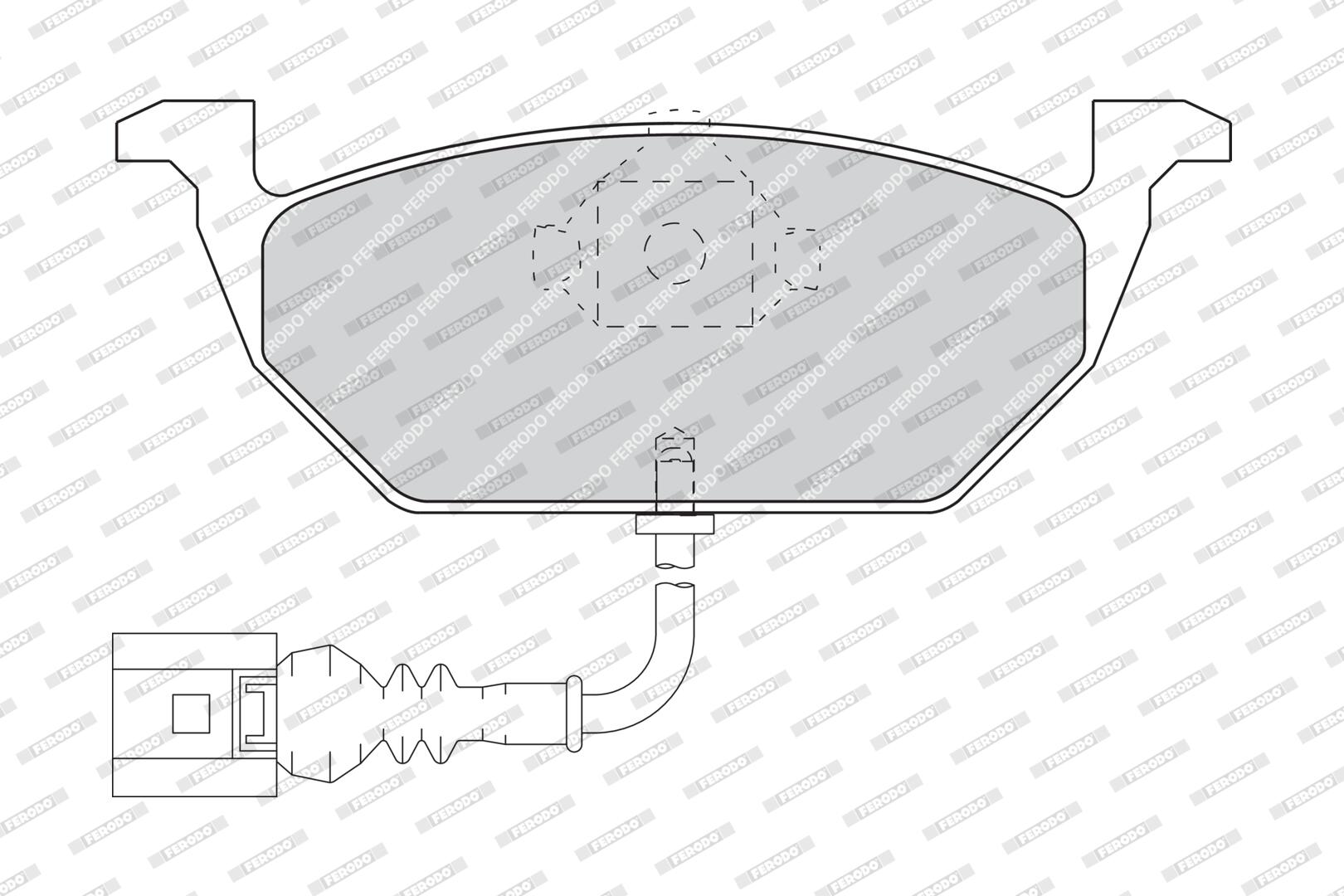 FERODO Bremseklodser fdb1398 for AUDI VAG SKODA VW SEAT