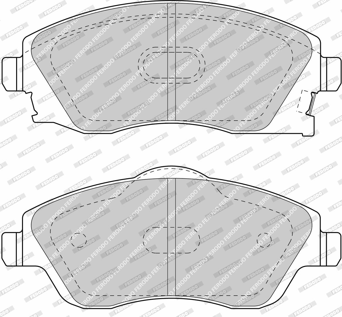 FERODO Bremseklodser fdb1424 for OPEL VAUXHALL