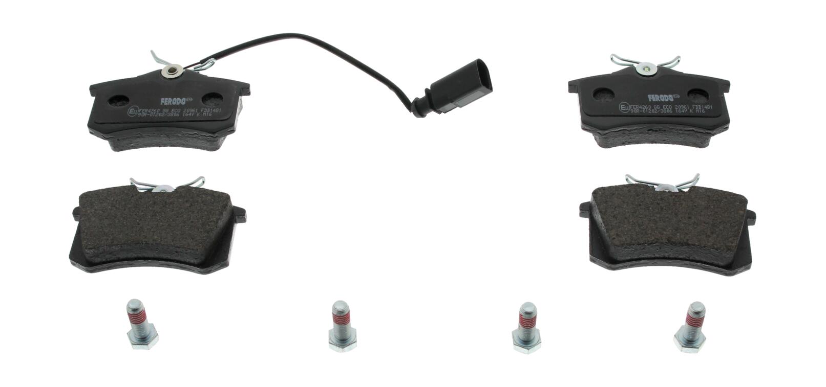 FERODO Bremseklodser fdb1481 for FORD VW VAG AUDI