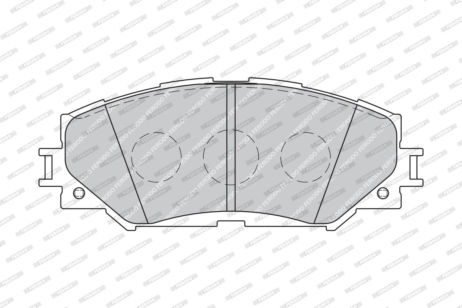 FERODO Bremseklodser fdb1891 for TOYOTA LEXUS