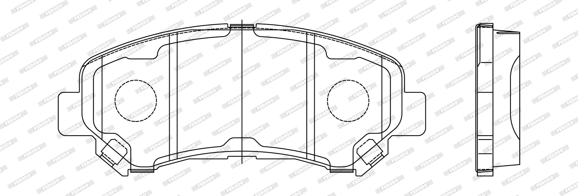 FERODO Bremseklodser fdb4051 for SUZUKI NISSAN