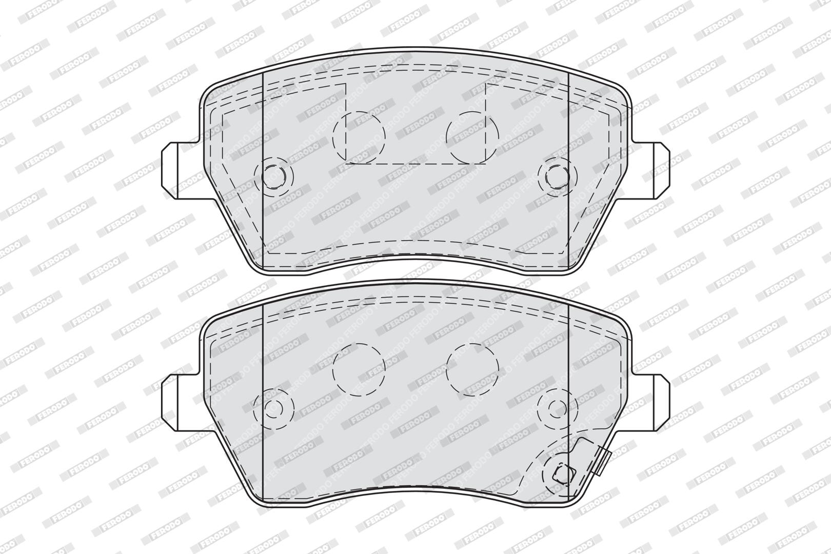 FERODO Bremseklodser fdb4069 for OPEL VAUXHALL NISSAN SUZUKI