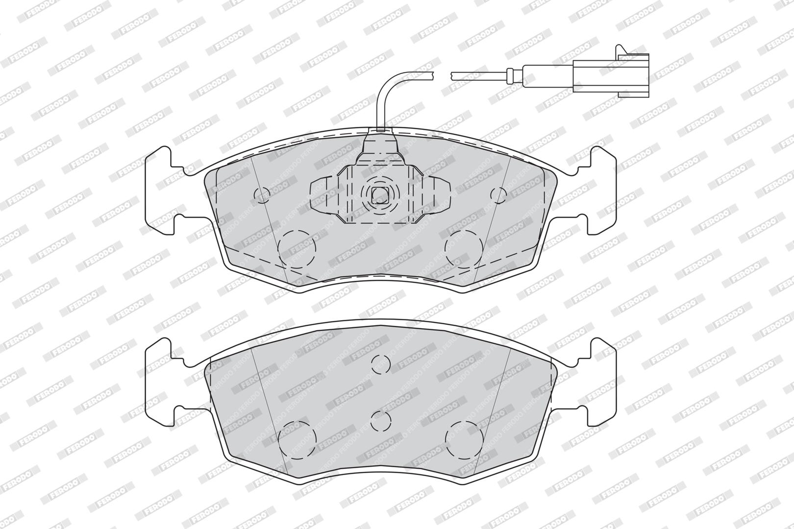 FERODO Bremseklodser fdb4353 for FIAT