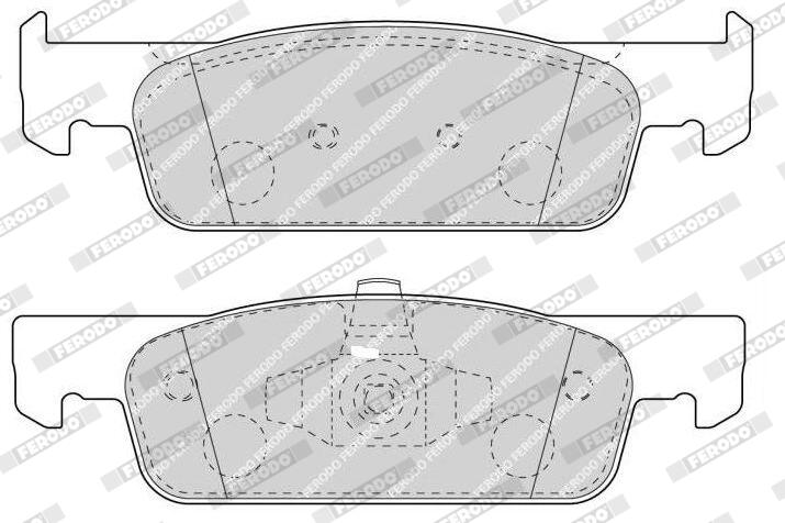 FERODO Bremseklodser fdb4615 for RENAULT SMART DACIA