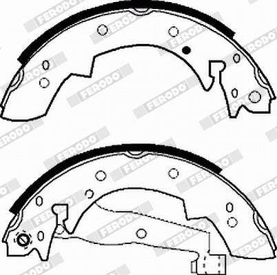 FERODO Bremsebakkesæt fsb173 for PEUGEOT VOLVO ALFA ROMEO SUZUKI RENAULT BMW