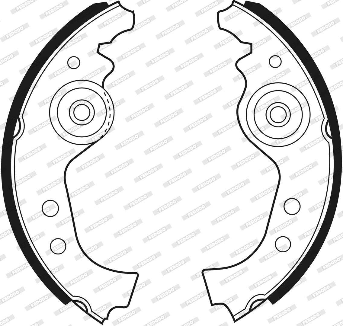 FERODO Bremsebakkesæt fsb27 for AUTOBIANCHI VOLVO ZASTAVA SEAT FIAT LANCIA INNOCENTI