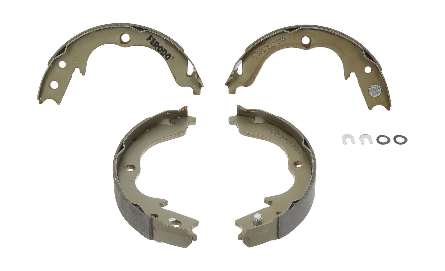 FERODO Bremsebakkesæt, parkeringsbremse fsb4028 for PEUGEOT MITSUBISHI SUBARU