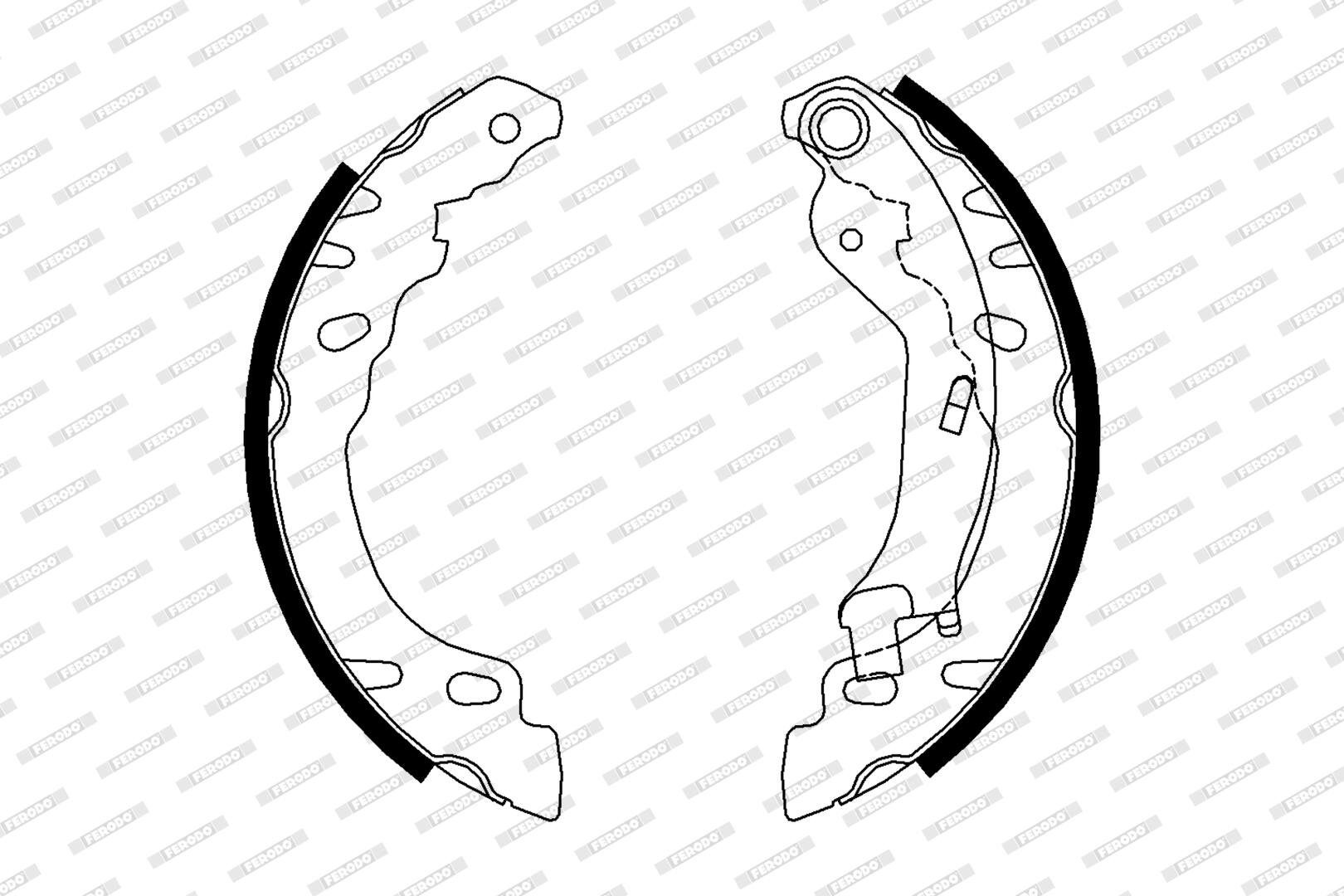 FERODO Bremsebakkesæt fsb688 for FORD FIAT