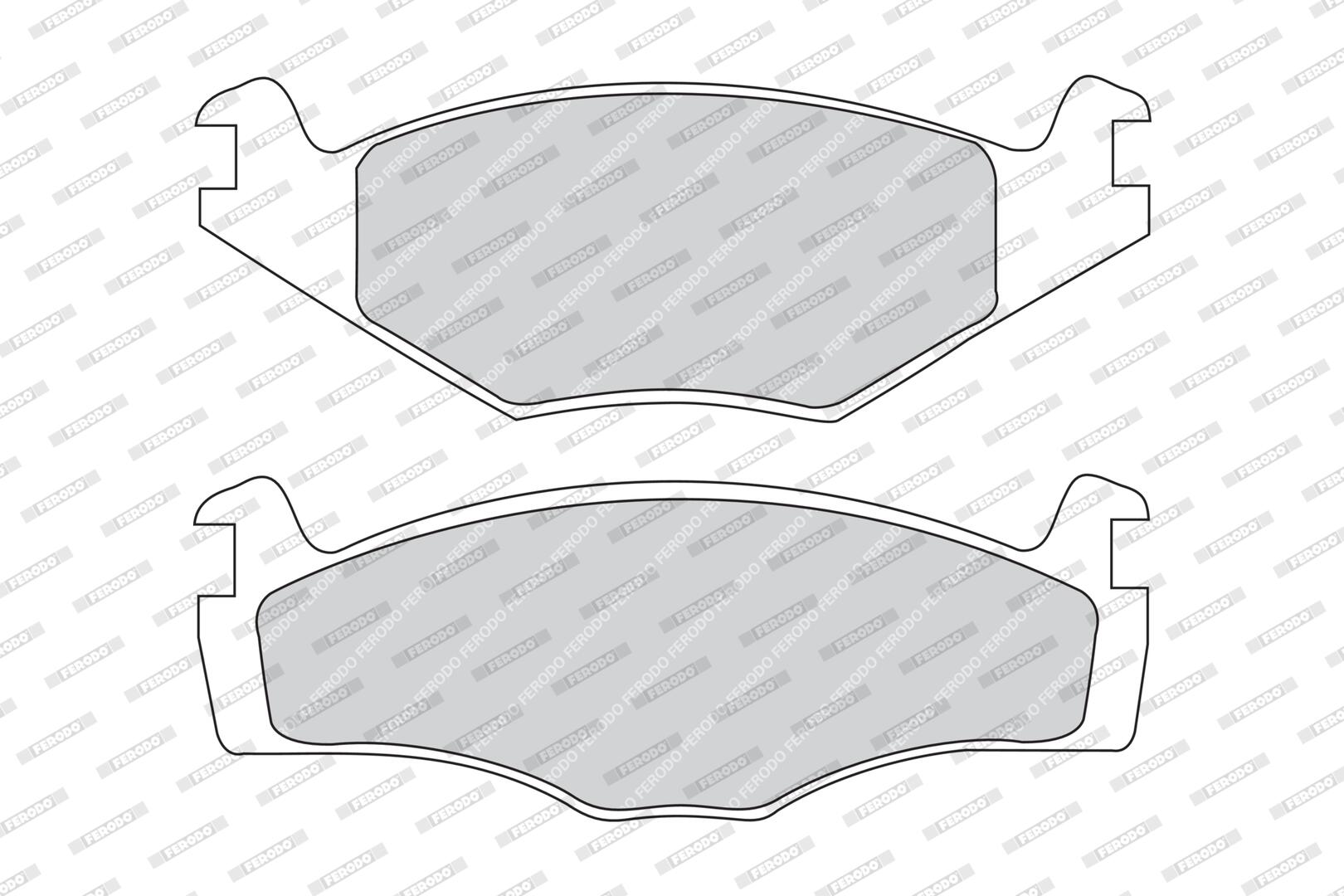FERODO Bremseklodser fdb419 for VW SEAT