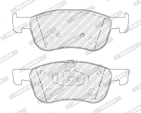 FERODO Bremseklodser fdb4816 for FORD