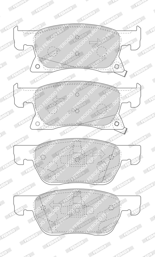FERODO Bremseklodser fdb4933 for VAUXHALL