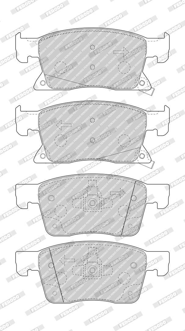 FERODO Bremseklodser fdb4934 for OPEL VAUXHALL