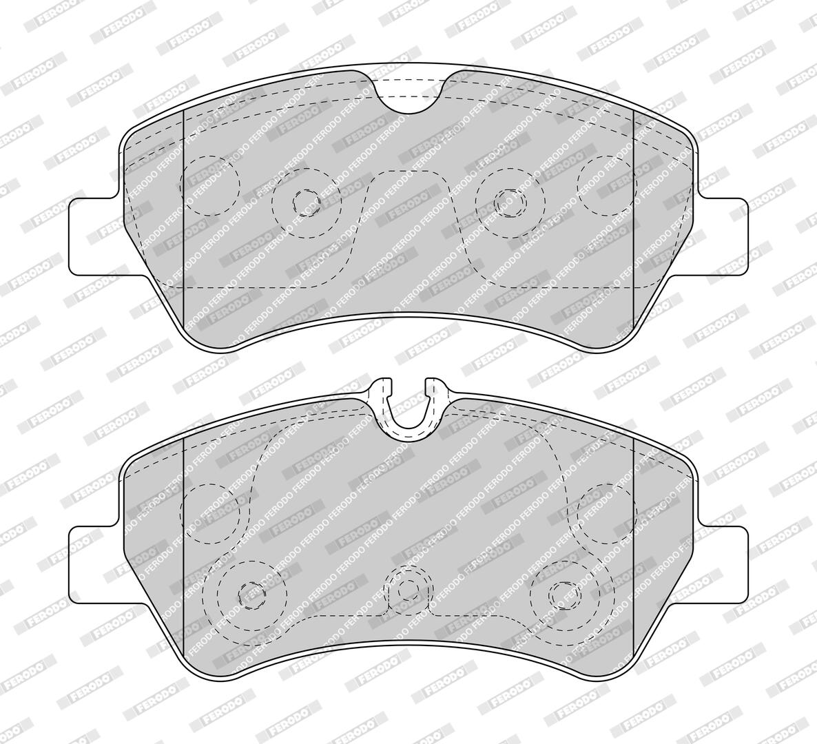 FERODO Bremseklodser fvr5075 for FORD