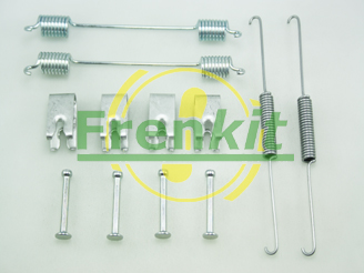 FRENKIT Tilbehørssæt, parkeringsbremsebakker 950781 bagaksel for FIAT