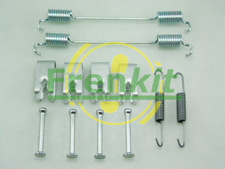 FRENKIT Tilbehørssæt, parkeringsbremsebakker 950862 bagaksel for FIAT