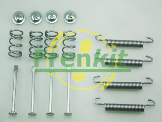 FRENKIT Tilbehørssæt, parkeringsbremsebakker 950711 bagaksel for CHEVROLET