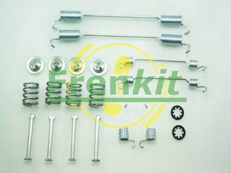 FRENKIT Tilbehørssæt, parkeringsbremsebakker 950740 bagaksel for PEUGEOT FIAT