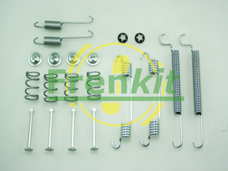 FRENKIT Tilbehørssæt, parkeringsbremsebakker 950766 bagaksel for OPEL