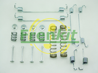 FRENKIT Tilbehørssæt, parkeringsbremsebakker 950835 bagaksel for PEUGEOT