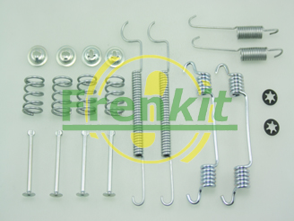 FRENKIT Tilbehørssæt, parkeringsbremsebakker 950873 bagaksel for OPEL