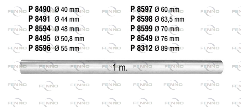 FENNO Udstødningsrør, universal p8596