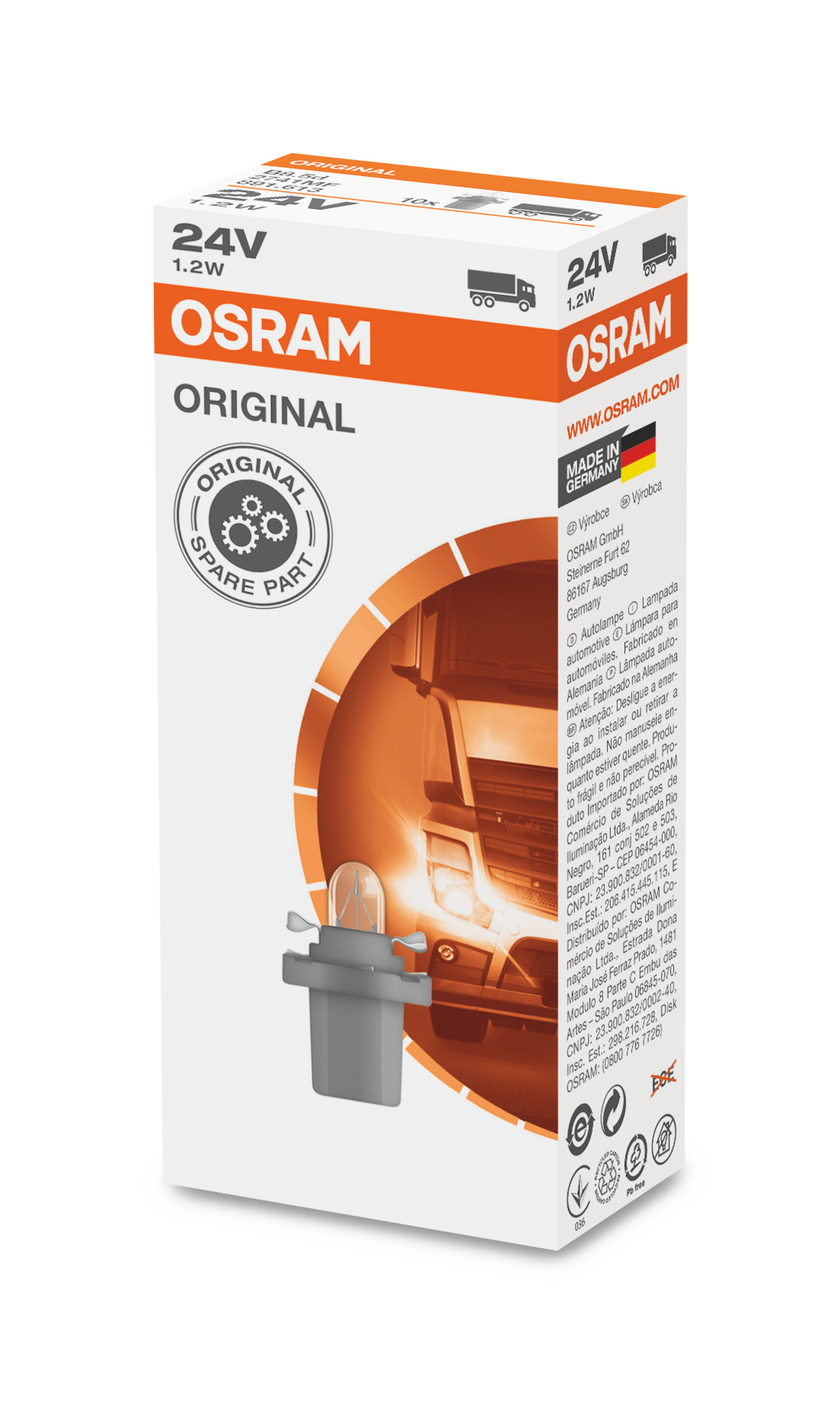OSRAM Pære, instrumentbelysning 2741mf