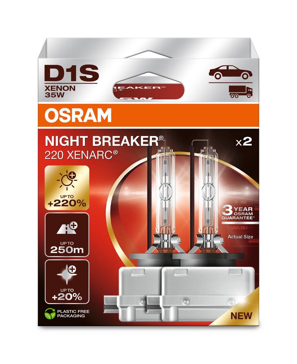 OSRAM Pære, forlys 66140XN2-2HB