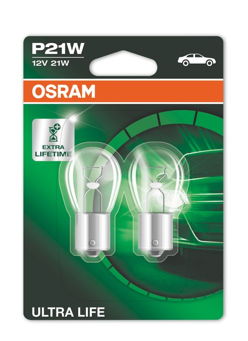 Produktbillede for Pære P21W Ultra Life 21 W [12 V] (2 stk.)
