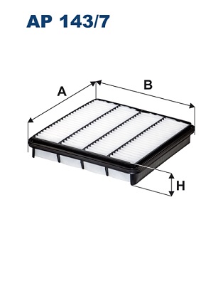 FILTRON Luftfilter ap1437 Filterindsats length_mm_203|Længde [mm]|314 width_mm_206|Bredde [mm]|298 height_mm_209|Højde [mm]|51 51mm for TOYOTA