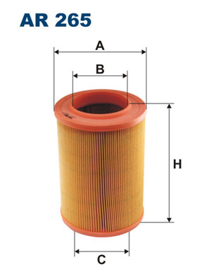 FILTRON Luftfilter ar265 Filterindsats height_mm_209|Højde [mm]|238 outer_diameter_mm_497|Yderdiameter [mm]|162 inner_diameter_1_mm_995|Inder diameter