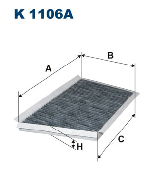 FILTRON Kabineluftfilter k1106a for MERCEDES-BENZ