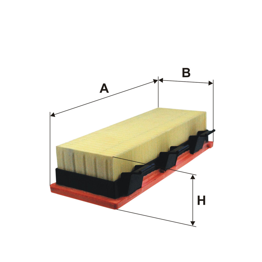 FILTRON Luftfilter ap185 Filterindsats length_mm_203|Længde [mm]|266 width_mm_206|Bredde [mm]|125 height_mm_209|Højde [mm]|63 63mm for RENAULT