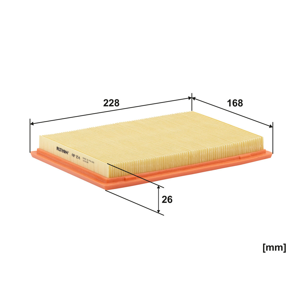FILTRON Luftfilter ap154 Filterindsats length_mm_203|Længde [mm]|227 width_mm_206|Bredde [mm]|170 height_mm_209|Højde [mm]|34 34mm for HONDA NISSAN R