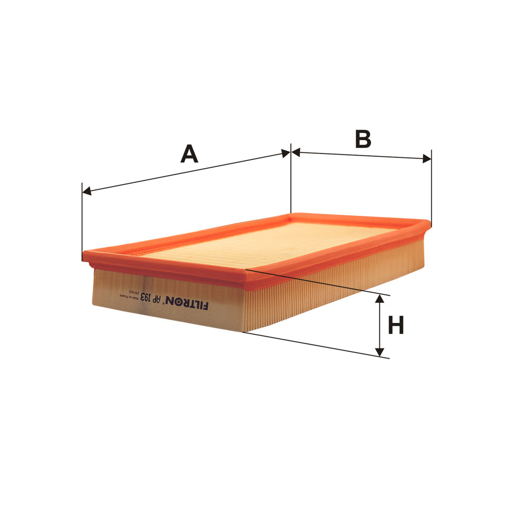 FILTRON Luftfilter ap193 Filterindsats length_mm_203|Længde [mm]|308 width_mm_206|Bredde [mm]|184 height_mm_209|Højde [mm]|50 50mm for JAGUAR
