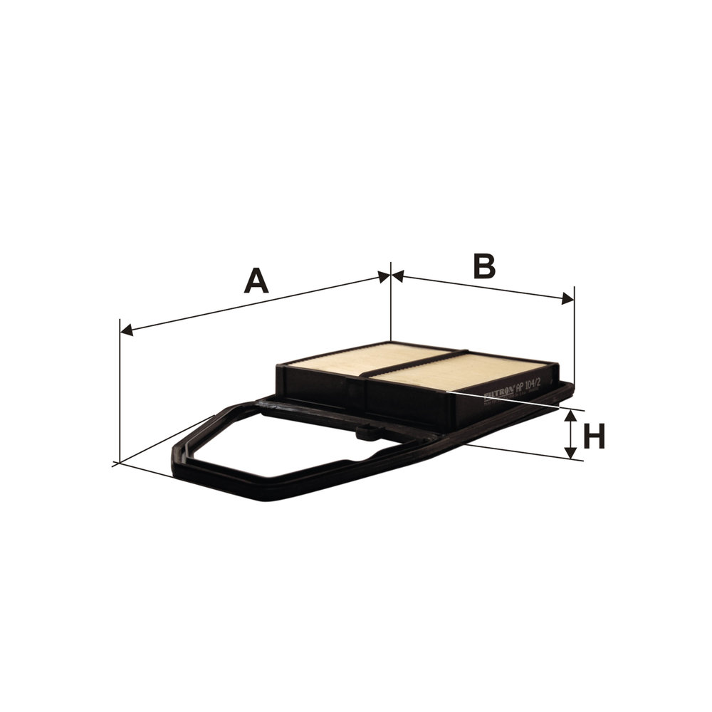 FILTRON Luftfilter ap1042 Filterindsats length_mm_203|Længde [mm]|317 width_mm_206|Bredde [mm]|200 height_mm_209|Højde [mm]|38 38mm for HONDA