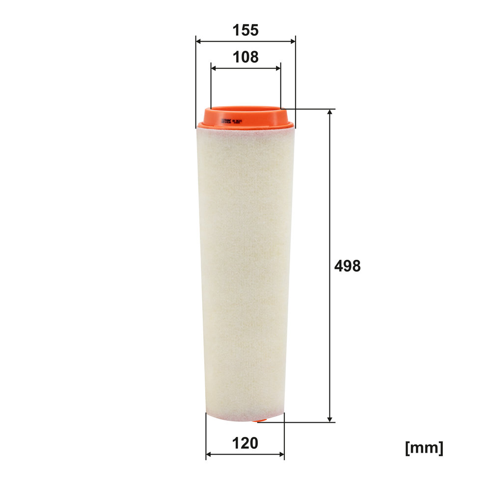 FILTRON Luftfilter ak3621 Filterindsats height_mm_209|Højde [mm]|498 inner_diameter_mm_496|Indvendig diameter [mm]|108 outer_diameter_1_mm_978|Yderdia