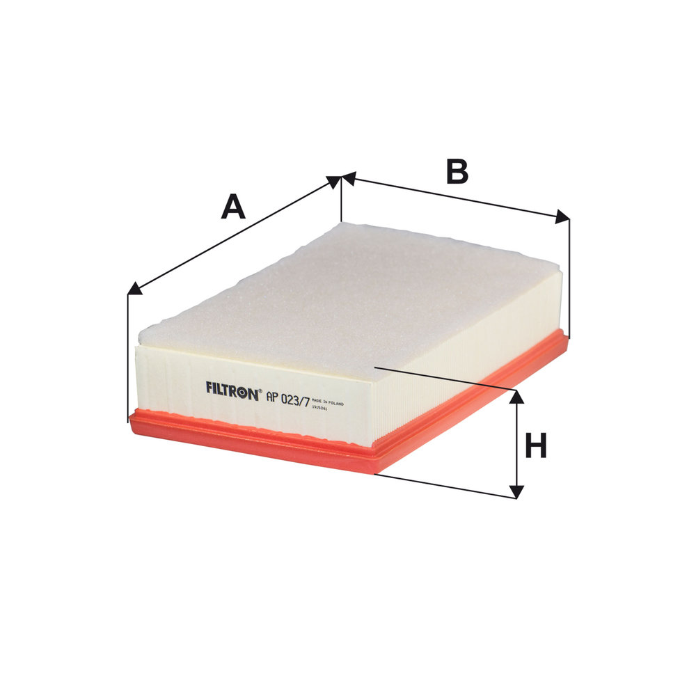 FILTRON Luftfilter ap0237 Filterindsats length_mm_203|Længde [mm]|282 width_mm_206|Bredde [mm]|180 height_mm_209|Højde [mm]|68 68mm for FORD