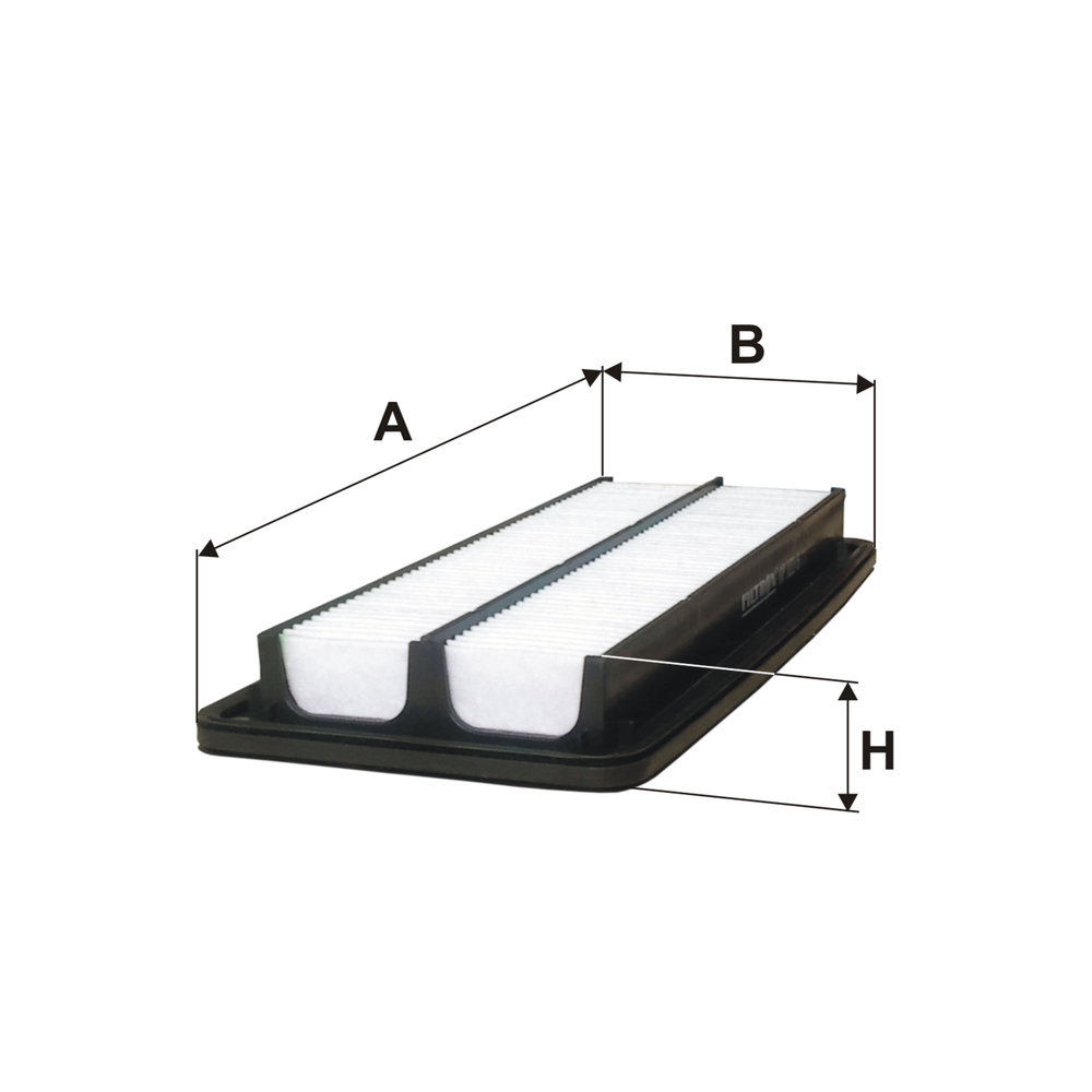 FILTRON Luftfilter ap1026 Filterindsats length_mm_203|Længde [mm]|348 width_mm_206|Bredde [mm]|153 height_mm_209|Højde [mm]|46 46mm for HONDA