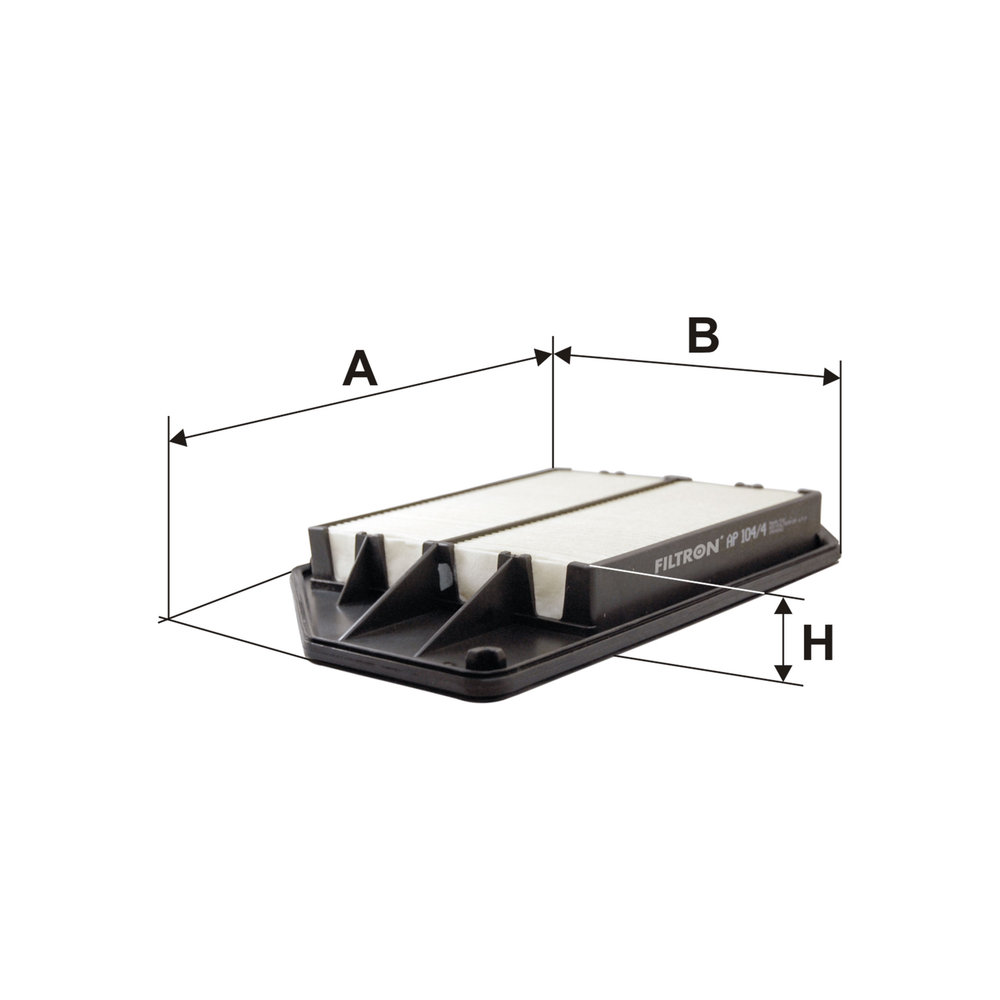 FILTRON Luftfilter ap1044 Filterindsats length_mm_203|Længde [mm]|323 width_mm_206|Bredde [mm]|214 height_mm_209|Højde [mm]|42 42mm for HONDA