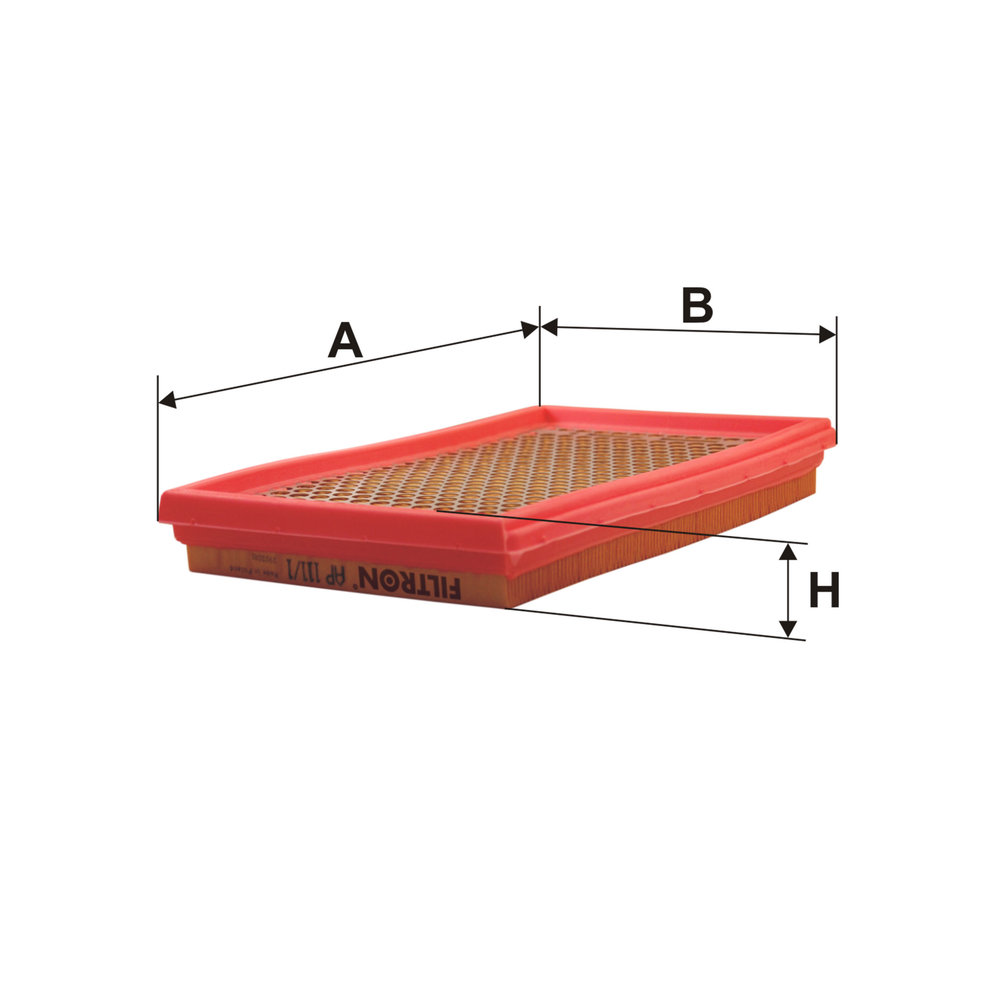 FILTRON Luftfilter ap1111 Filterindsats length_mm_203|Længde [mm]|287 width_mm_206|Bredde [mm]|167 height_mm_209|Højde [mm]|42 42mm for MAZDA