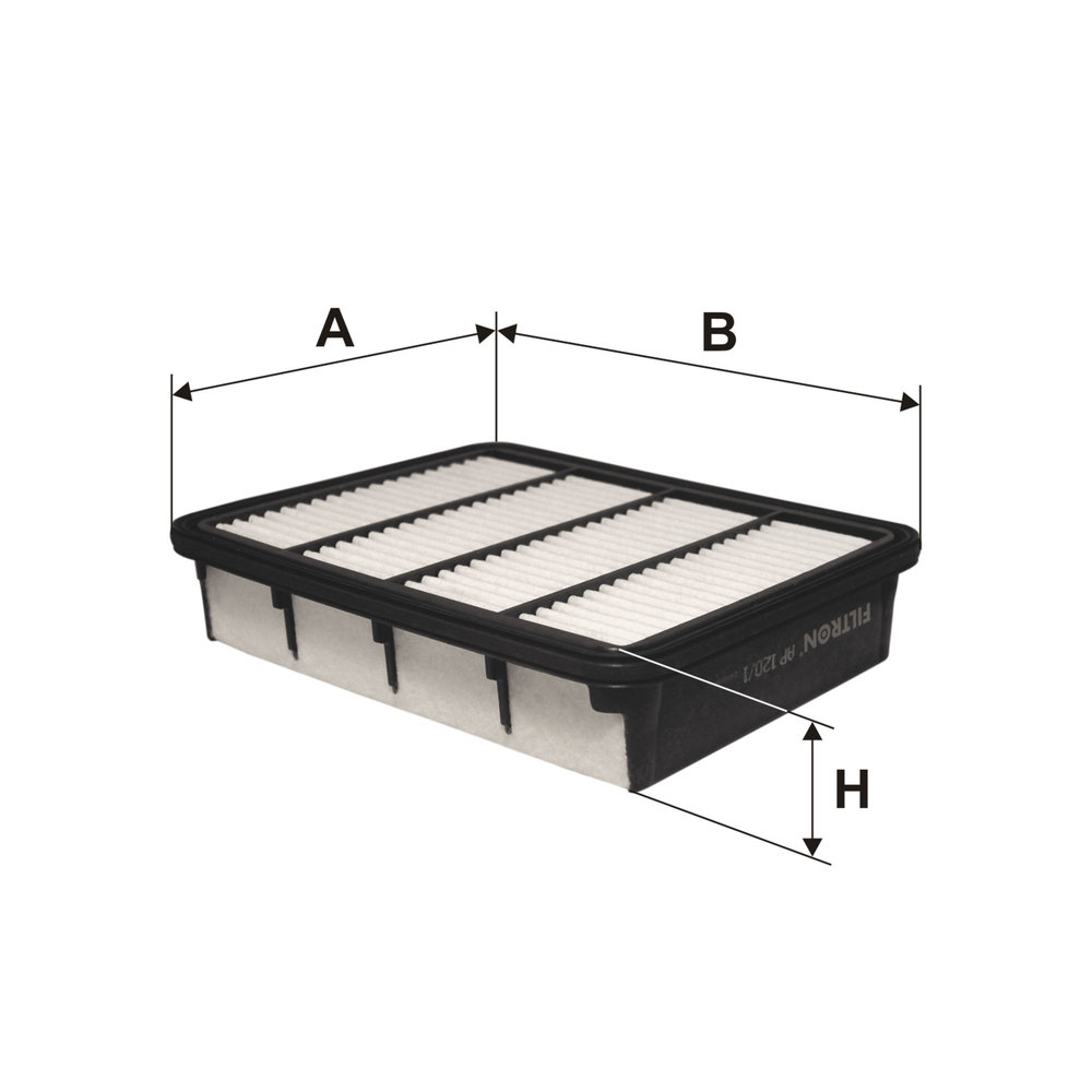FILTRON Luftfilter ap1201 Filterindsats length_mm_203|Længde [mm]|248 width_mm_206|Bredde [mm]|198 height_mm_209|Højde [mm]|53 53mm for FORD MAZDA MI