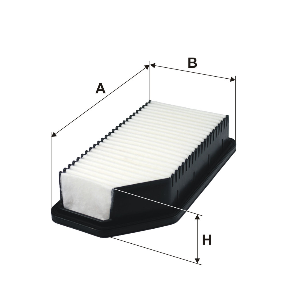 FILTRON Luftfilter ap1224 Filterindsats length_mm_203|Længde [mm]|248 width_mm_206|Bredde [mm]|132 height_mm_209|Højde [mm]|55 55mm for KIA