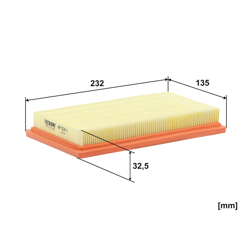FILTRON Luftfilter ap1241 Filterindsats length_mm_203|Længde [mm]|232 width_mm_206|Bredde [mm]|137 height_mm_209|Højde [mm]|34 34mm for NISSAN