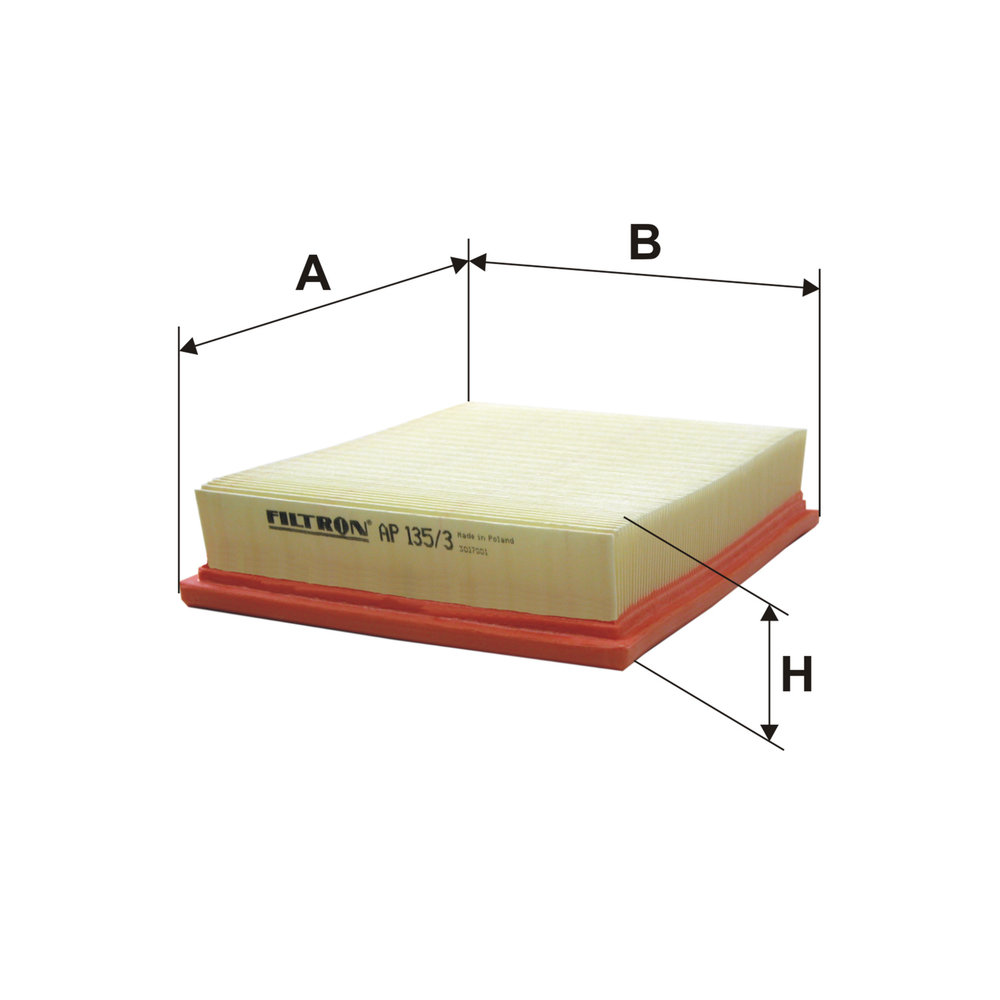 FILTRON Luftfilter ap1353 Filterindsats length_mm_203|Længde [mm]|246 width_mm_206|Bredde [mm]|197 height_mm_209|Højde [mm]|50 50mm for RENAULT